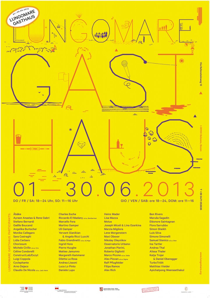 Poster: Lungomare Gasthaus (Design: Joe Miceli & Lina Ozerkina)