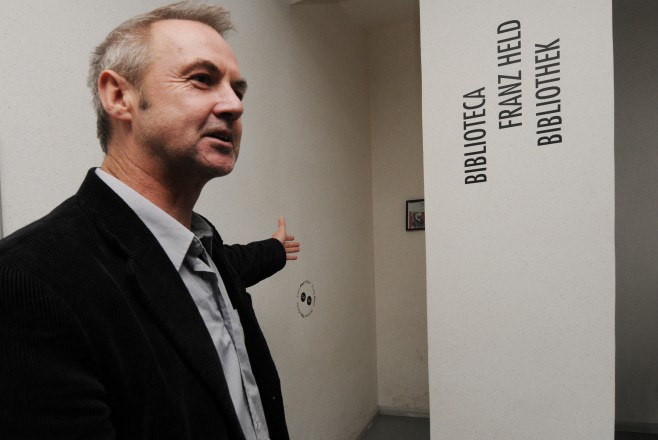 Opening of the library of Franz Held in Jenesien/San Genesio, Photo: Ivo Corrà, 2012