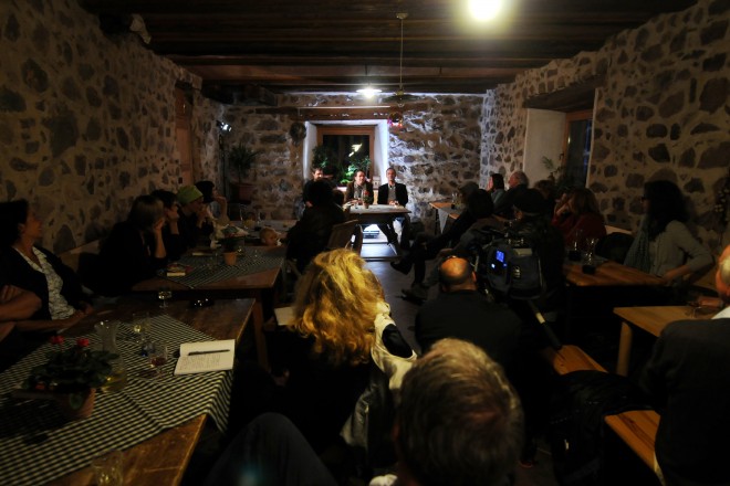 He He He DA DA: Presentation of the book „Franz Held – Vordadaistische Texte aus Jenesien“. Photo: Ivo Corrà, 2012