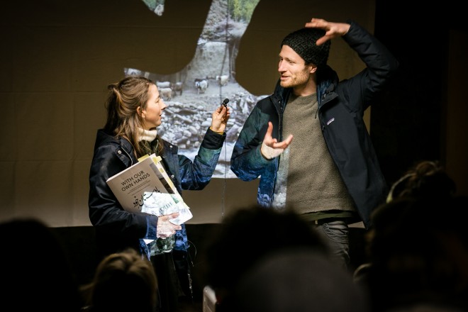 Seeding Stories - A living Archive, hosted by SamenFest, Sockerhof, Mals-Malles, Vinschgau Val Venosta, February 23 2019. School of Verticality is a project by Sophie Krier, courtesy Lungomare. Graphic design Inedition. Photo Jörg Oschmann