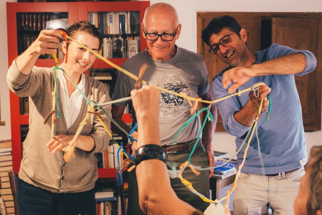 # Where on earth do we belong # School of Verticality, Overtime Meeting #1 at Kinighof Oberbozen, July 10, 2018. Sophie Krier, Roland Dellagiacoma, Corrado Morelli. photos Jörg Oschmann, curtesy Lungomare.