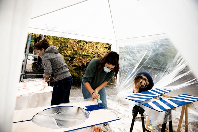 Co-Carts Workshop, a project by orizzontale. Courtesy Lungomare. Image by Claudia Corrent